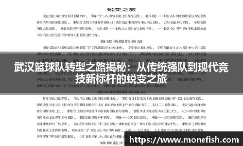 武汉篮球队转型之路揭秘：从传统强队到现代竞技新标杆的蜕变之旅